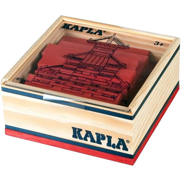 “Kapla 40 rode blokken in een mooie kist!”