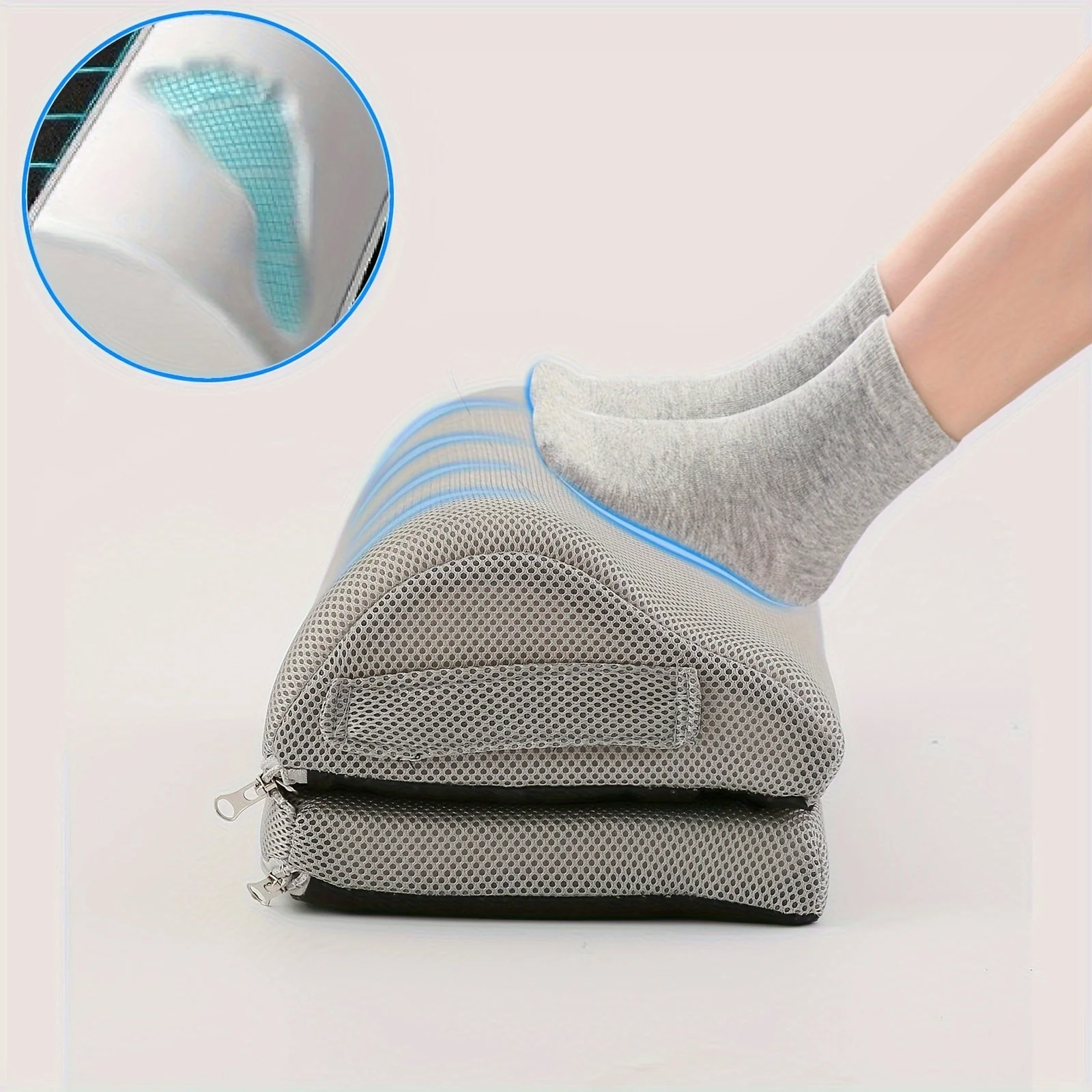 Ergonomische Voetsteun met Geheugenschuim – Verstelbaar & Antislip