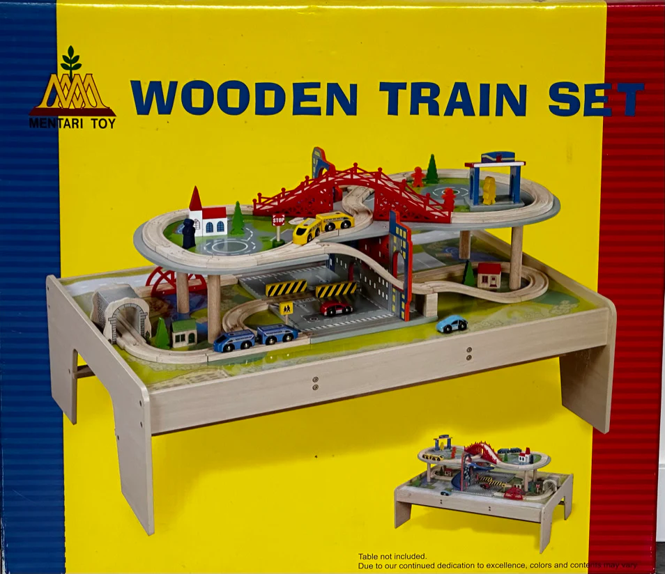 “Houten Treinbaan Set – Speelplezier Met Treinen!”