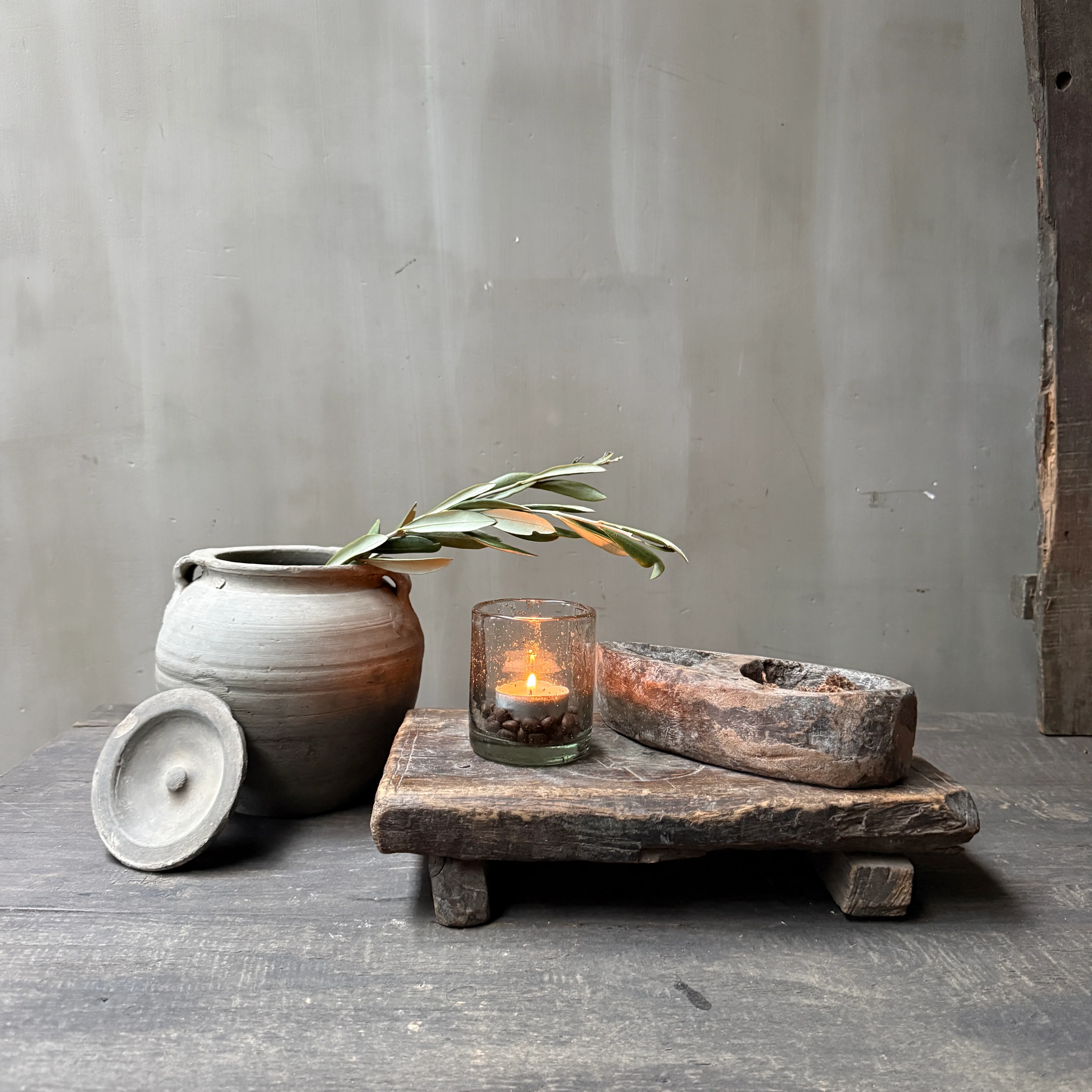 Interieur decoratie set bajot plankje