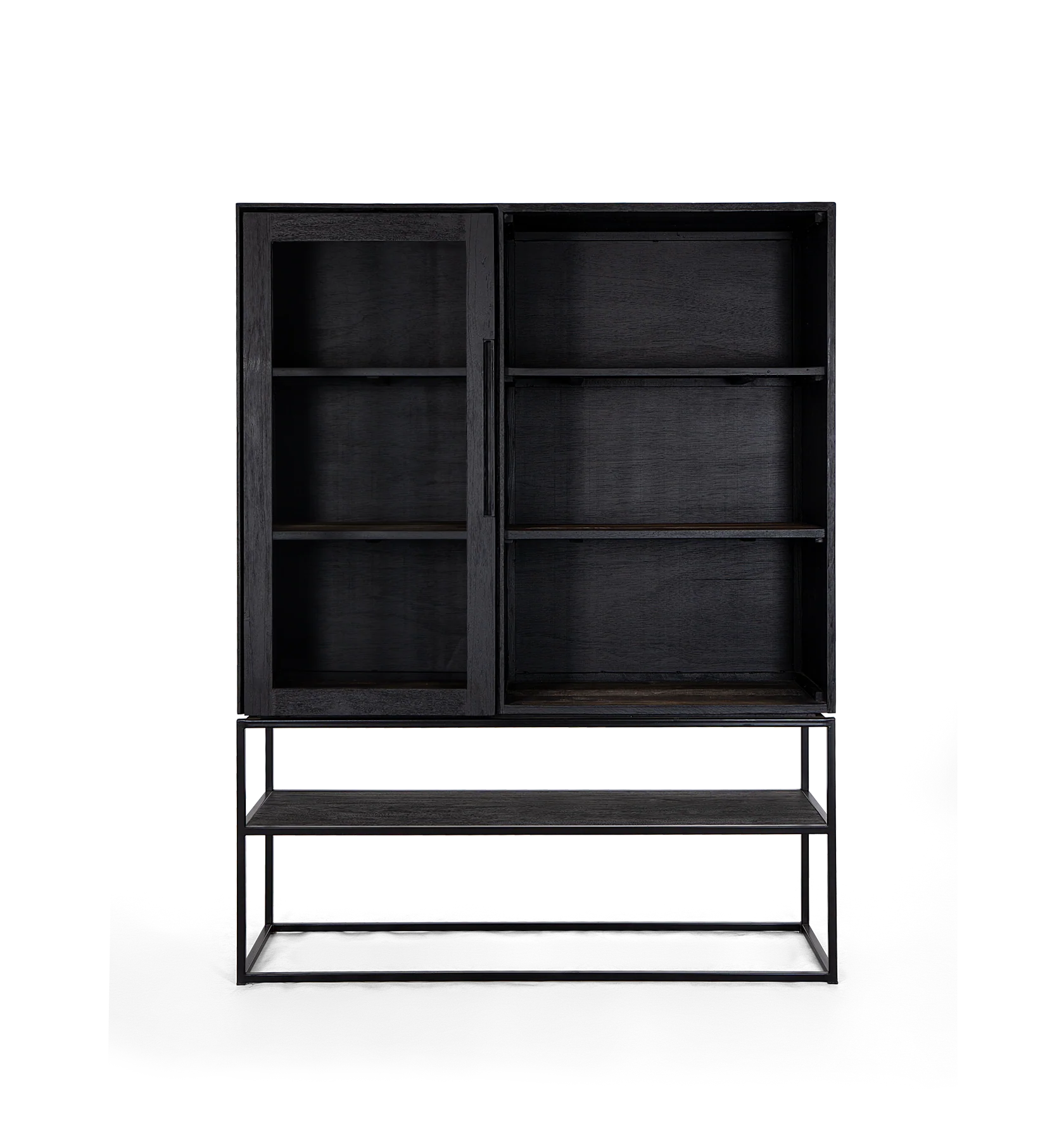 Karma Kast Charcoal met 1 Glazen Deur Karma Kast Charcoal met 1 Glazen Deur
