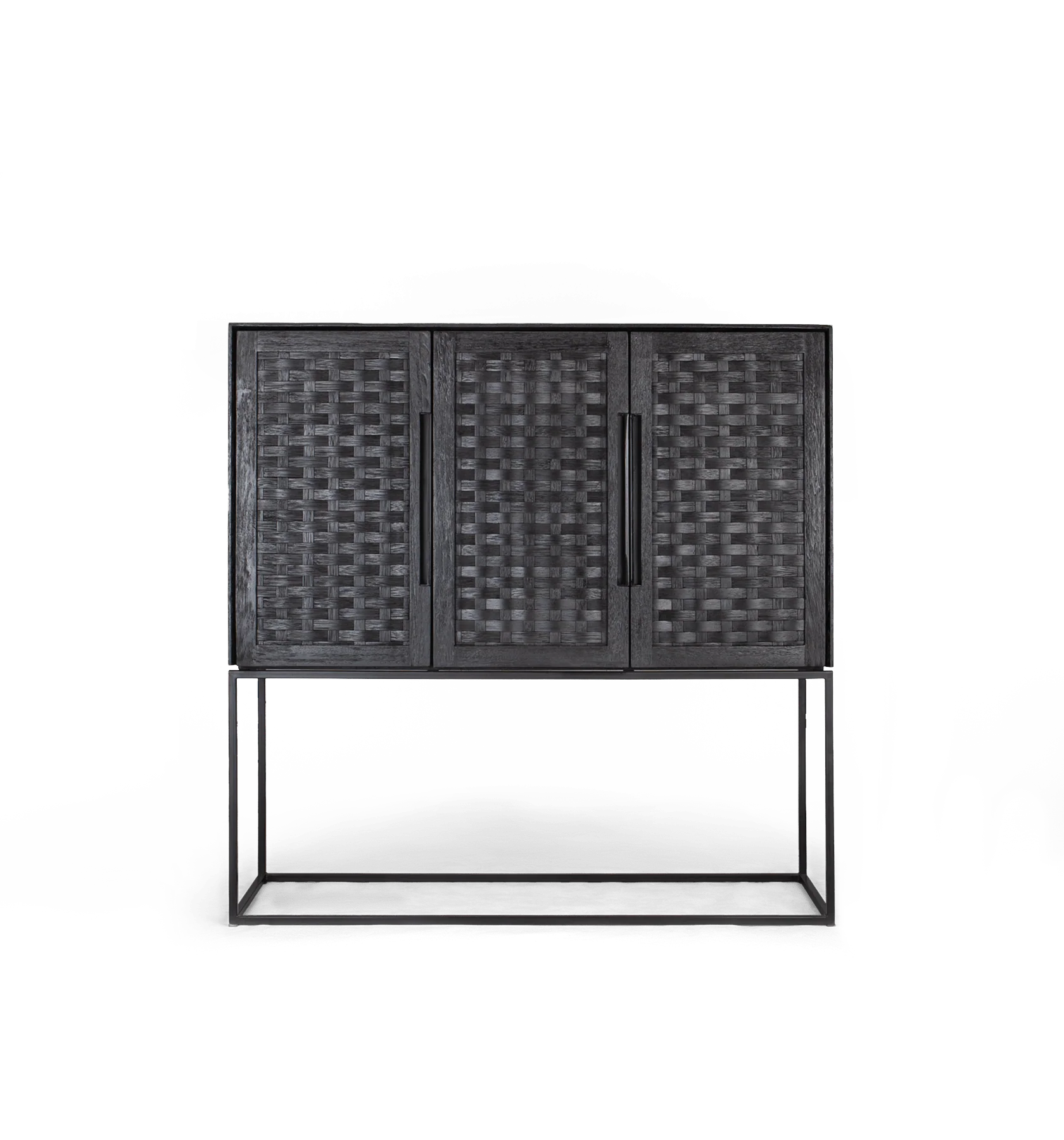 Karma Charcoal Hoog Dressoir 3 Deurs Karma Charcoal Hoog Dressoir 3 Deurs