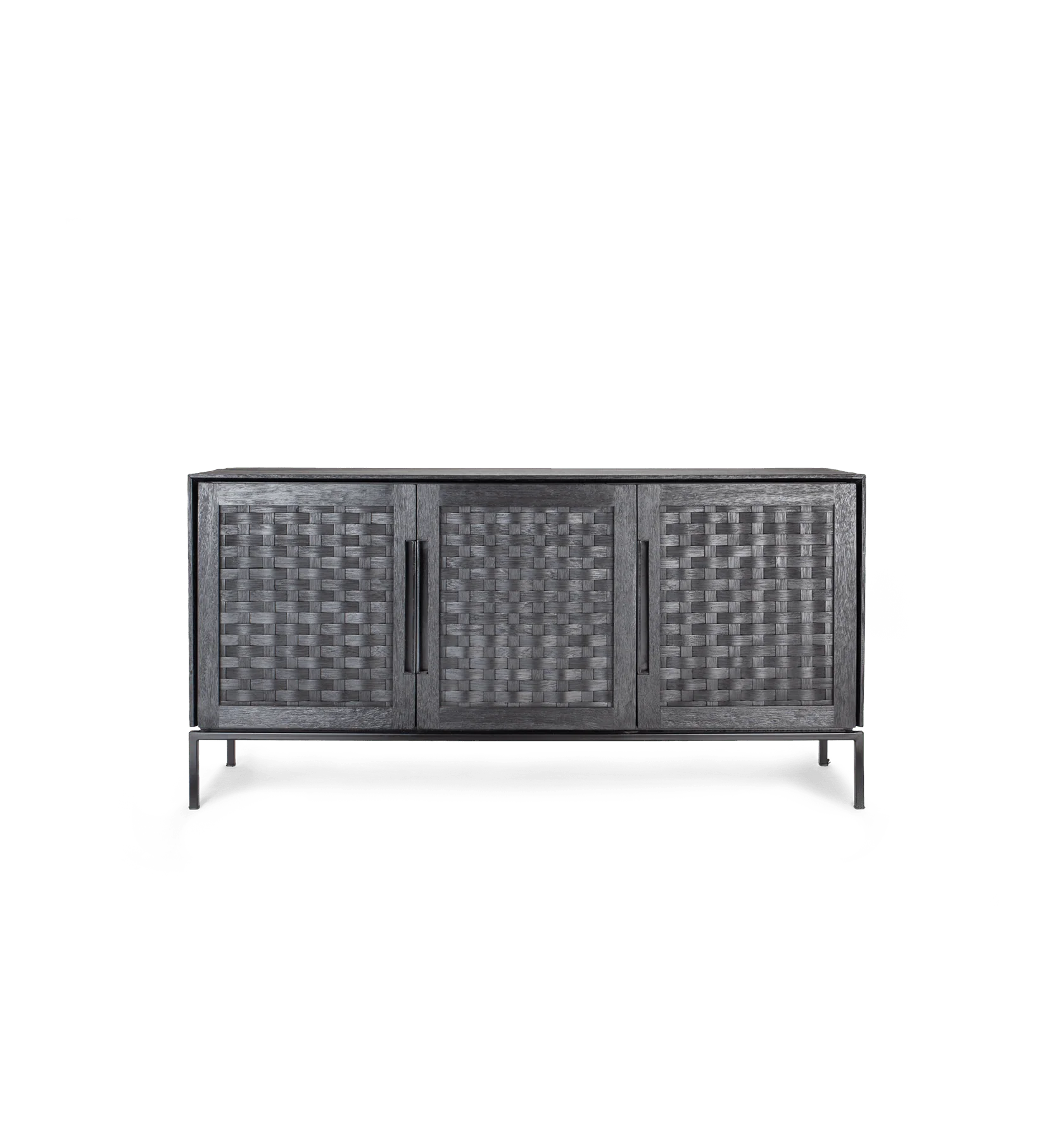 Karma Charcoal Lage Dressoir 3 Deurs Karma Charcoal Lage Dressoir 3 Deurs