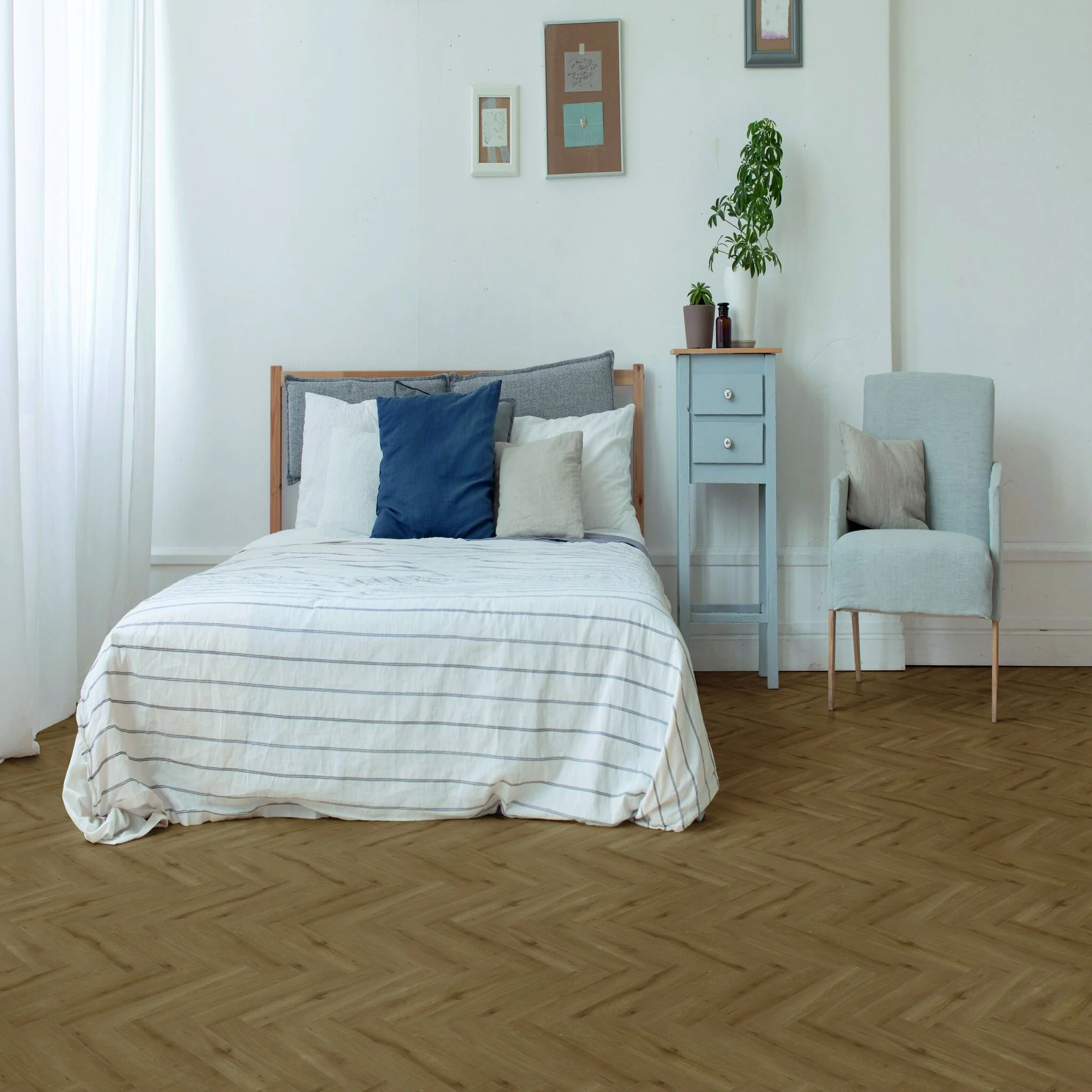 Gelasta Callisto Visgraat Rigid Click 5200 Natural Oak Dark - PVC Vloer - Afbeelding 2