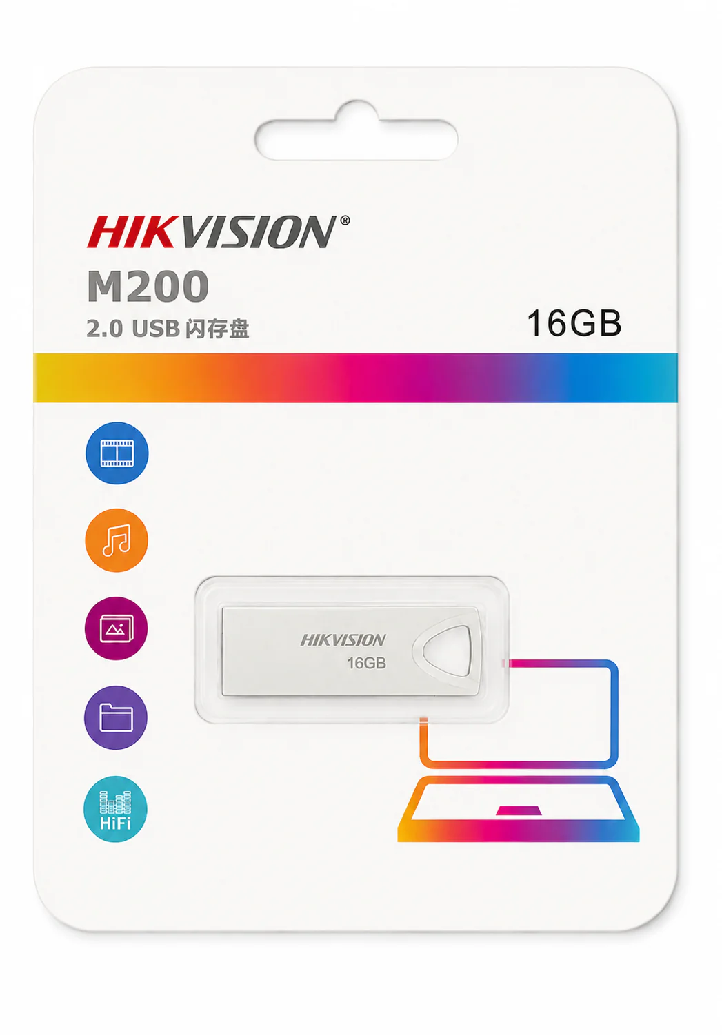 HIKVISION M200 2.0 USB Stick – 16GB