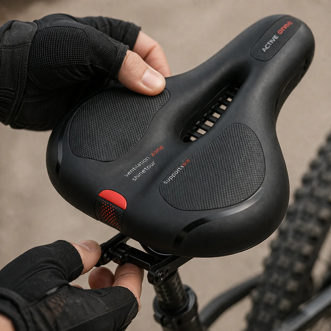 ComfortZadel AirFlow – Ademend Fietszadel met Vering