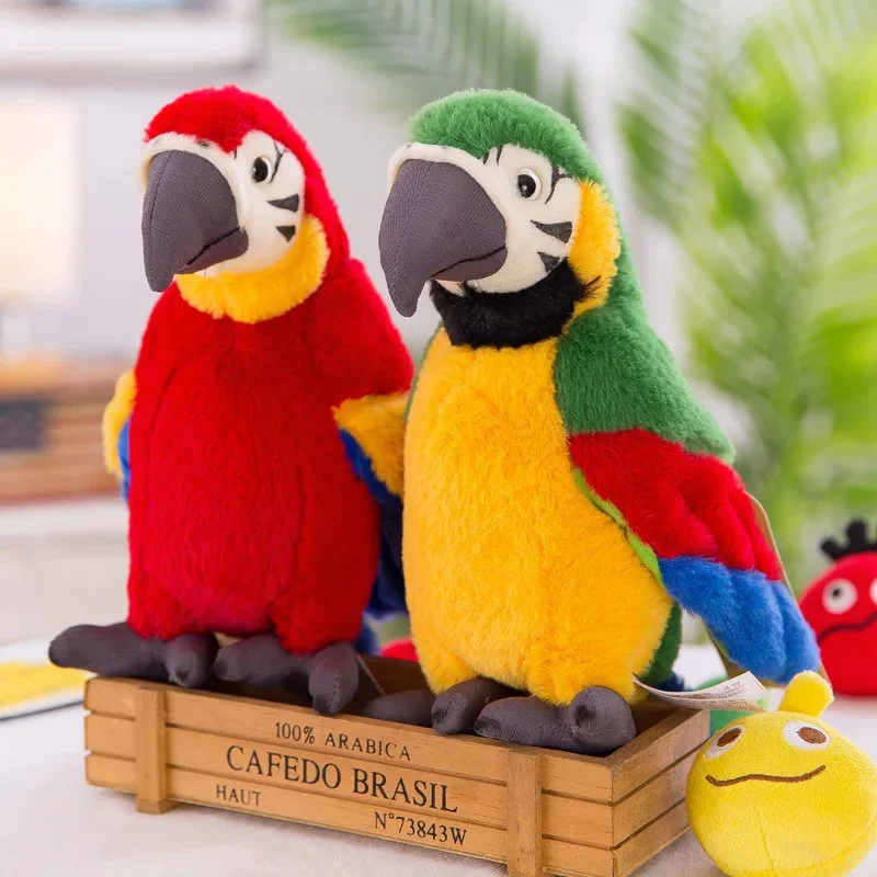 ChatterBird – Interactieve Papegaai Knuffel met Geluid