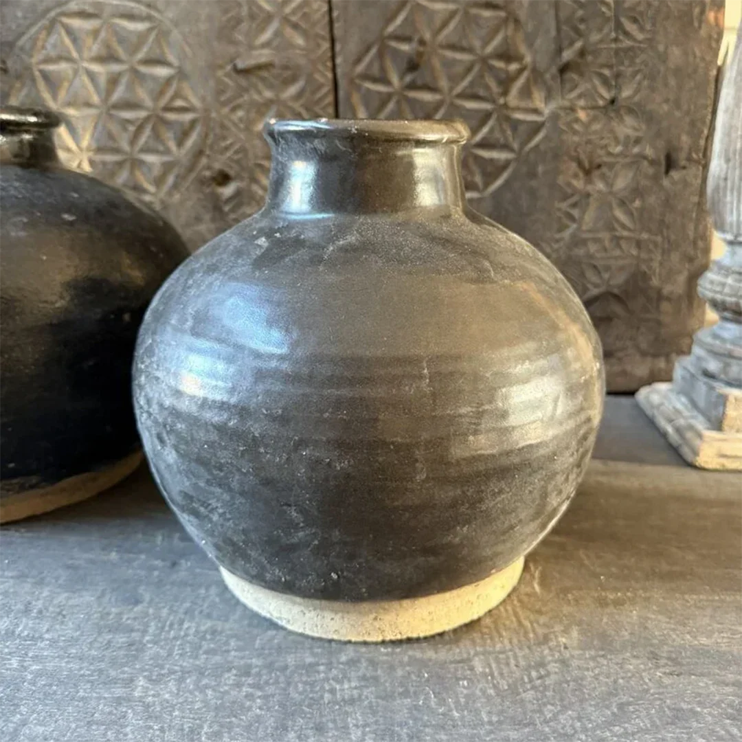 Chinese vaas / pot zwart