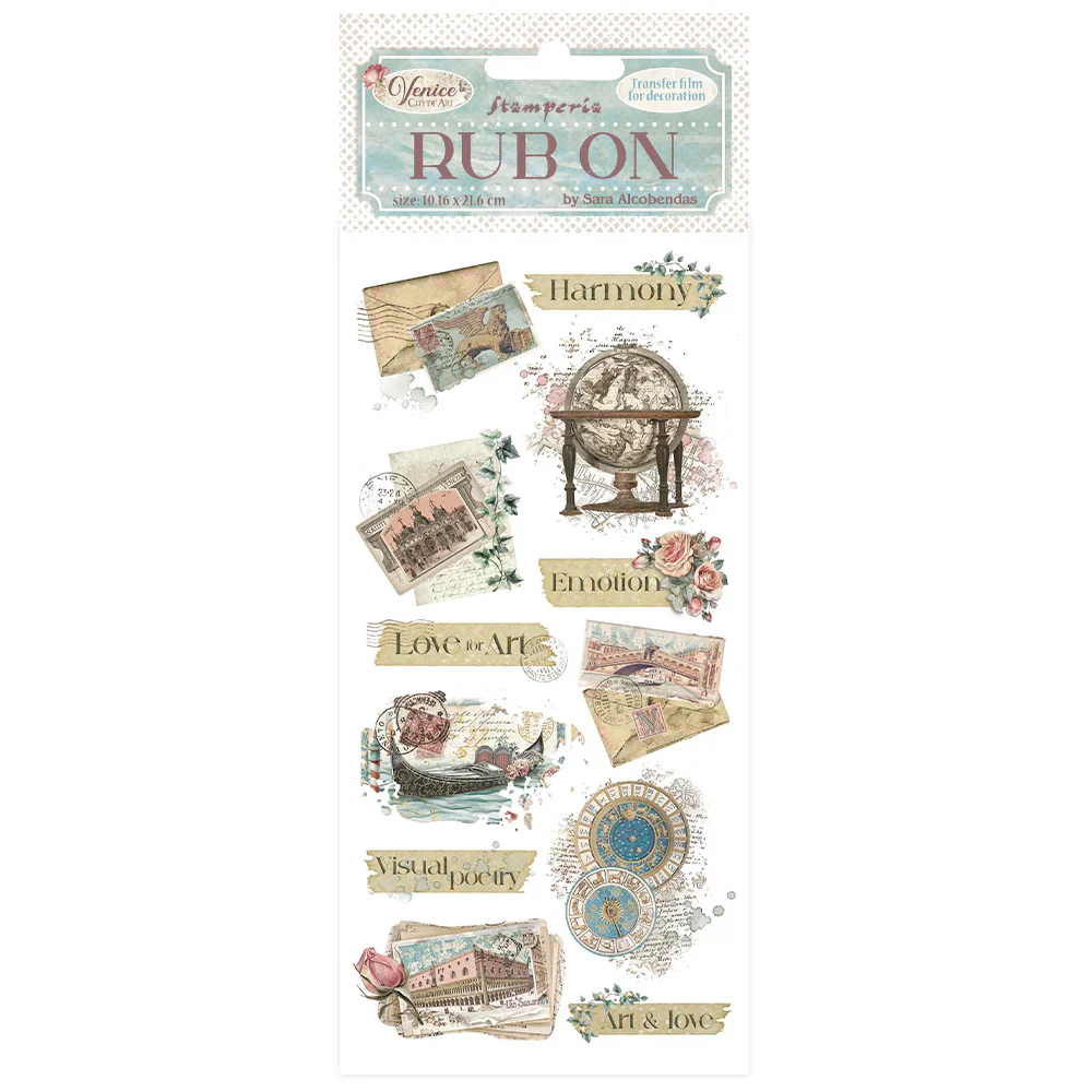 Stamperia – Venice City of Art – Rub-on 4×8,5 inch letters Stamperia – Venice City of Art – Rub-on 4×8,5 inch letters