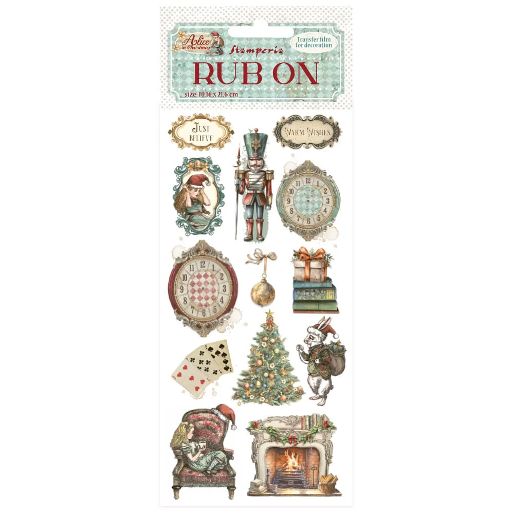 Stamperia – Alice in Christmas – Rub-ons Stamperia – Alice in Christmas – Rub-ons
