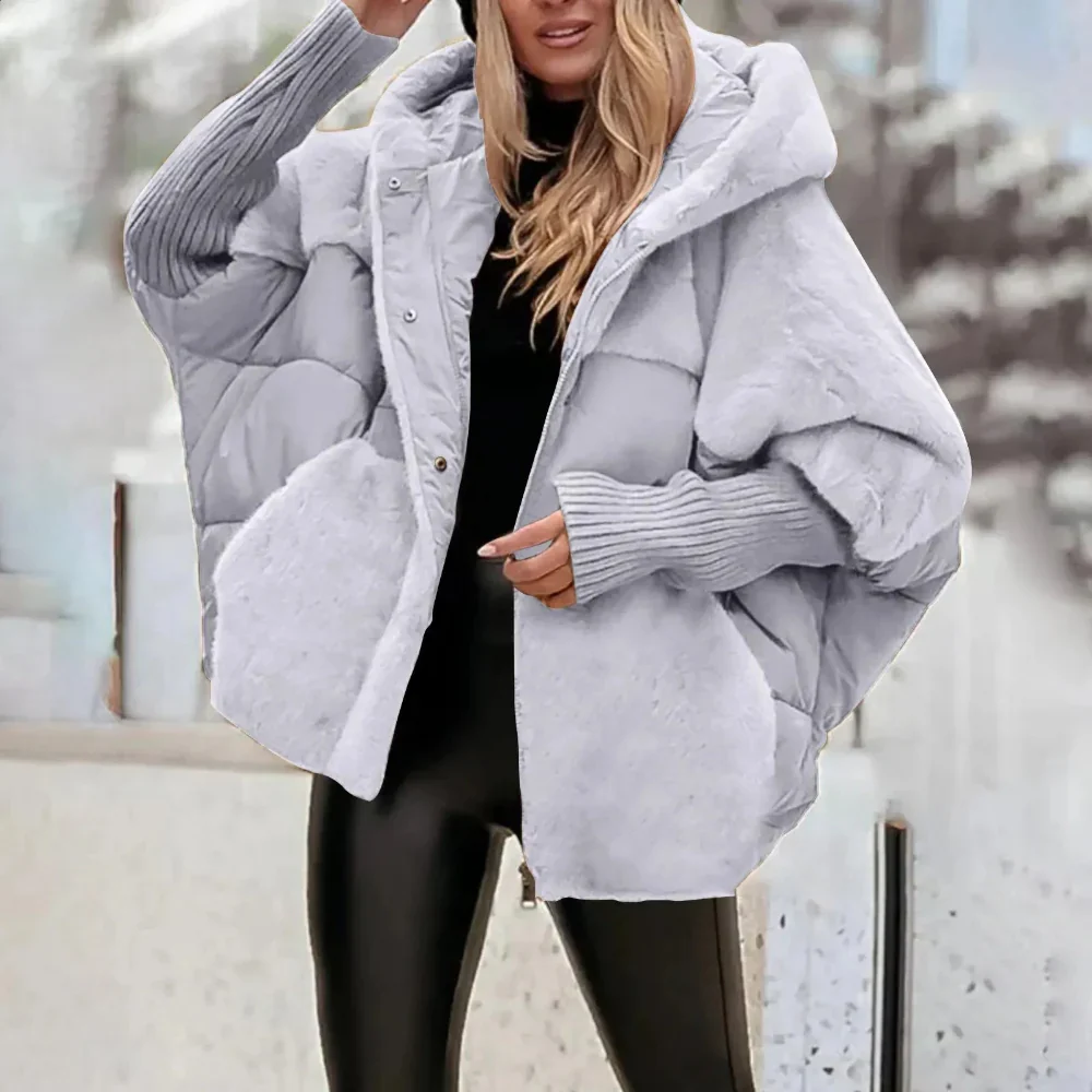 CozyShell Oversized Dames Puffer Jas – Warme Winterjas met Capuchon en Dikke Vulling - Afbeelding 3