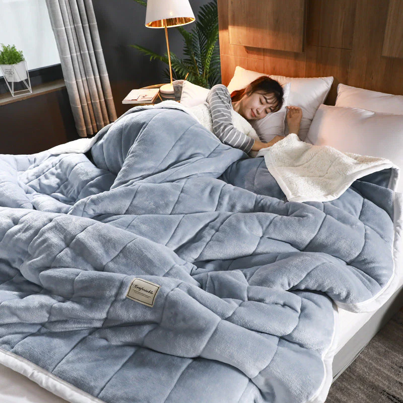 Delopi Ellena LuxeWarm Lamswollen-Fleecedecke