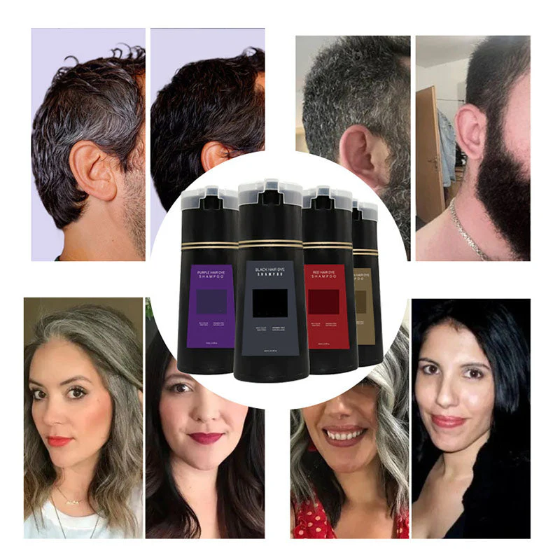 Haarverf Shampoo – Directe Dekking voor Grijs Haar & Haarverzorging