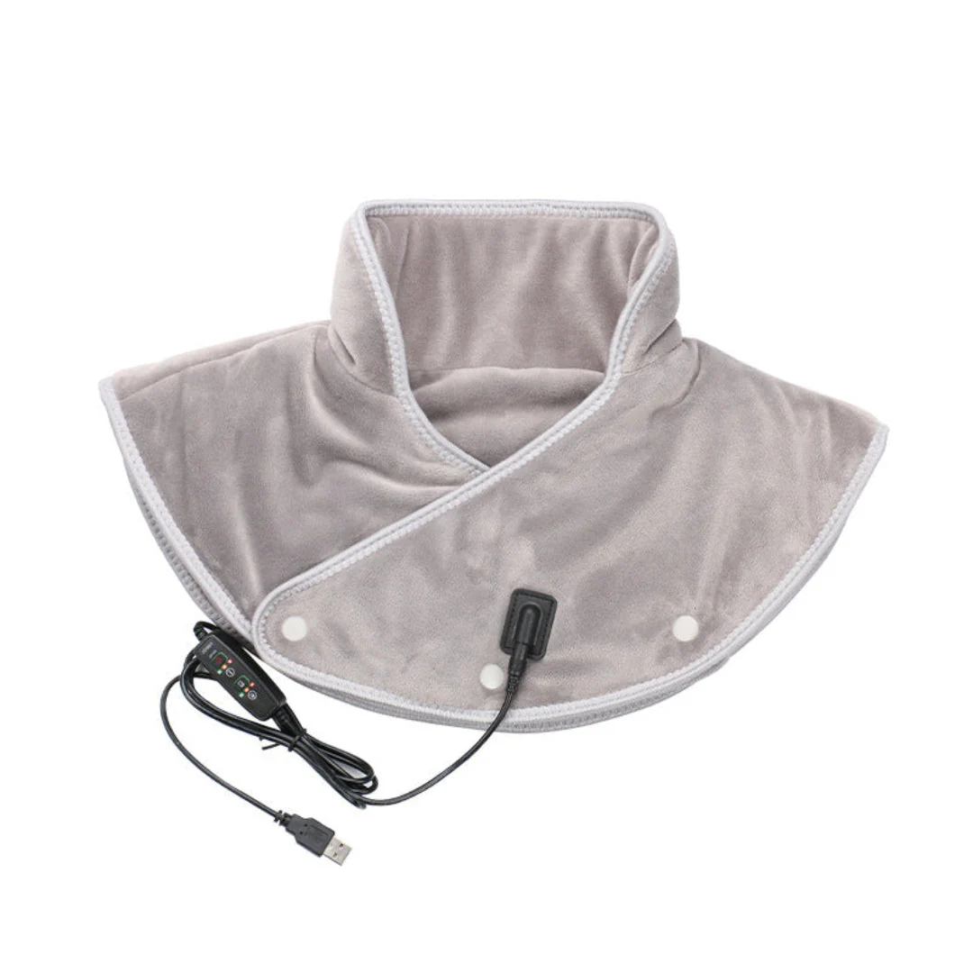 WarmRelax Nek & Schouder Massageband – USB Verwarmde Massageverpakking met Warmtefunctie