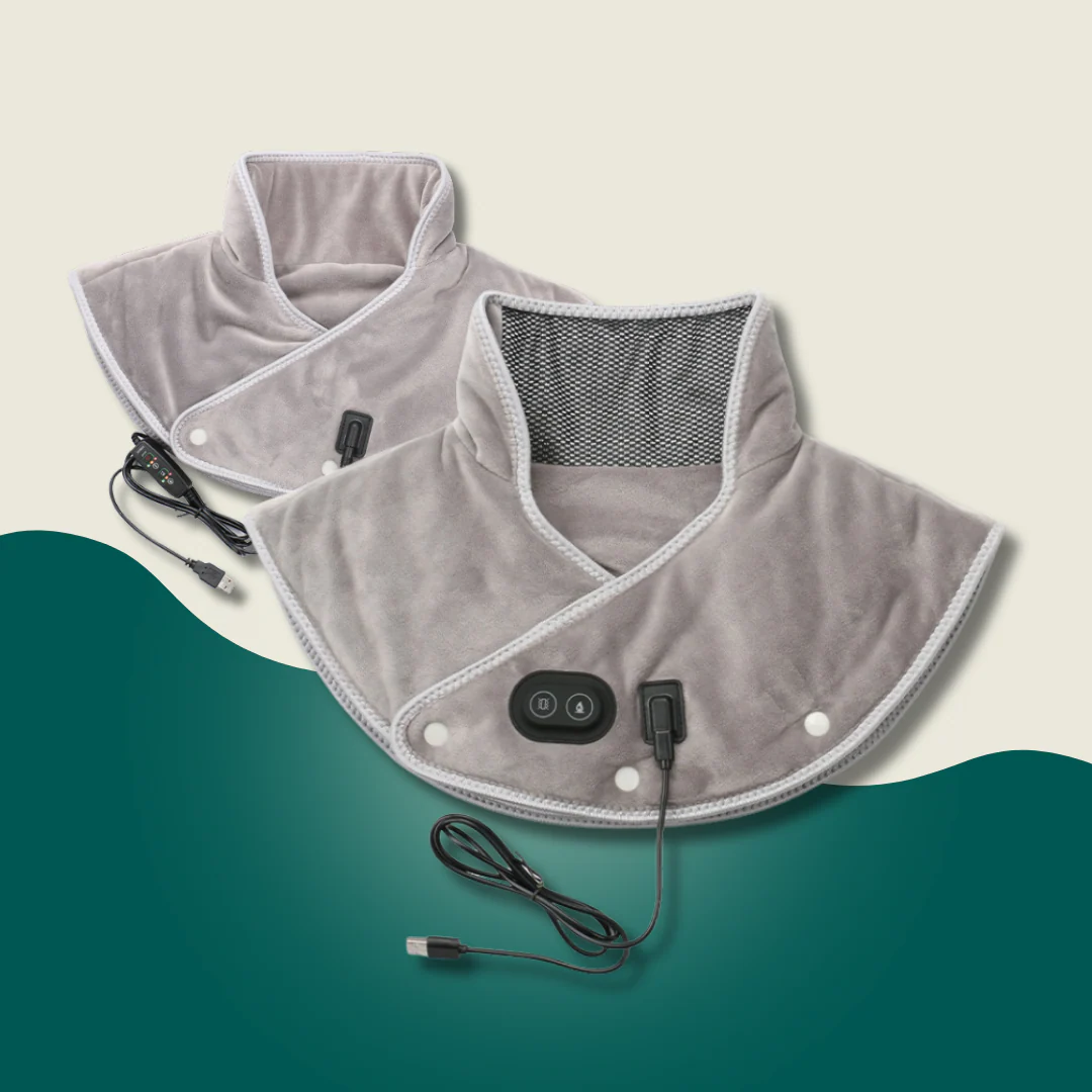 WarmRelax Nek & Schouder Massageband – USB Verwarmde Massageverpakking met Warmtefunctie - Afbeelding 2