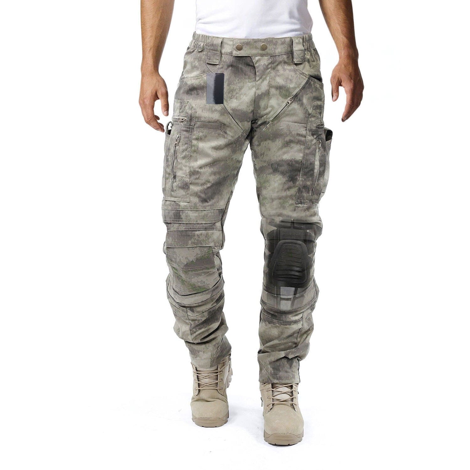 Heren Cargo Broek – Praktische Kniebescherming  – Met Extra Vakken  – Voor een Functionele en Comfortabele Look