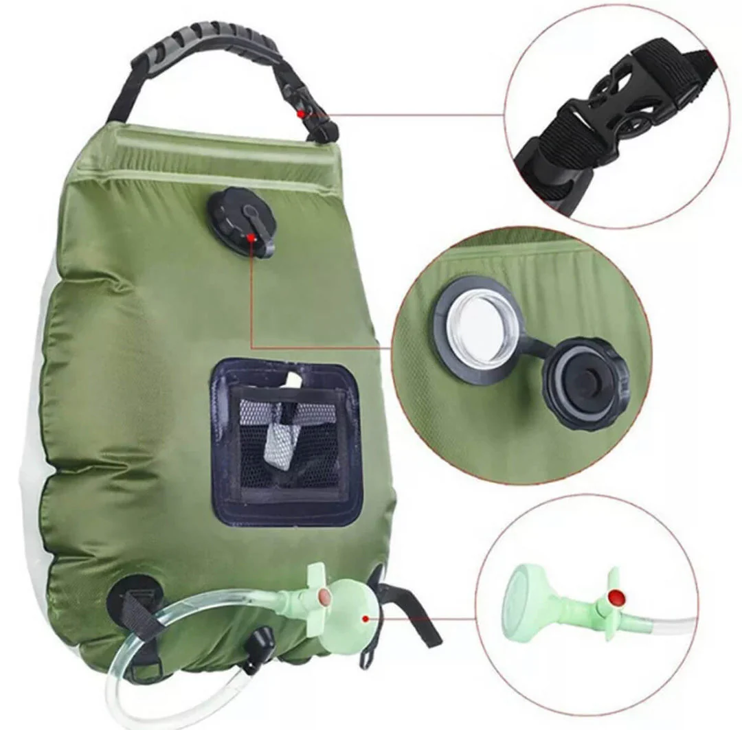 ZonFlow Opvouwbare Outdoor Douchezak – 20L Zonneverwarming