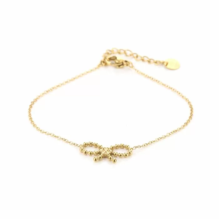 Strikje Armband Goud