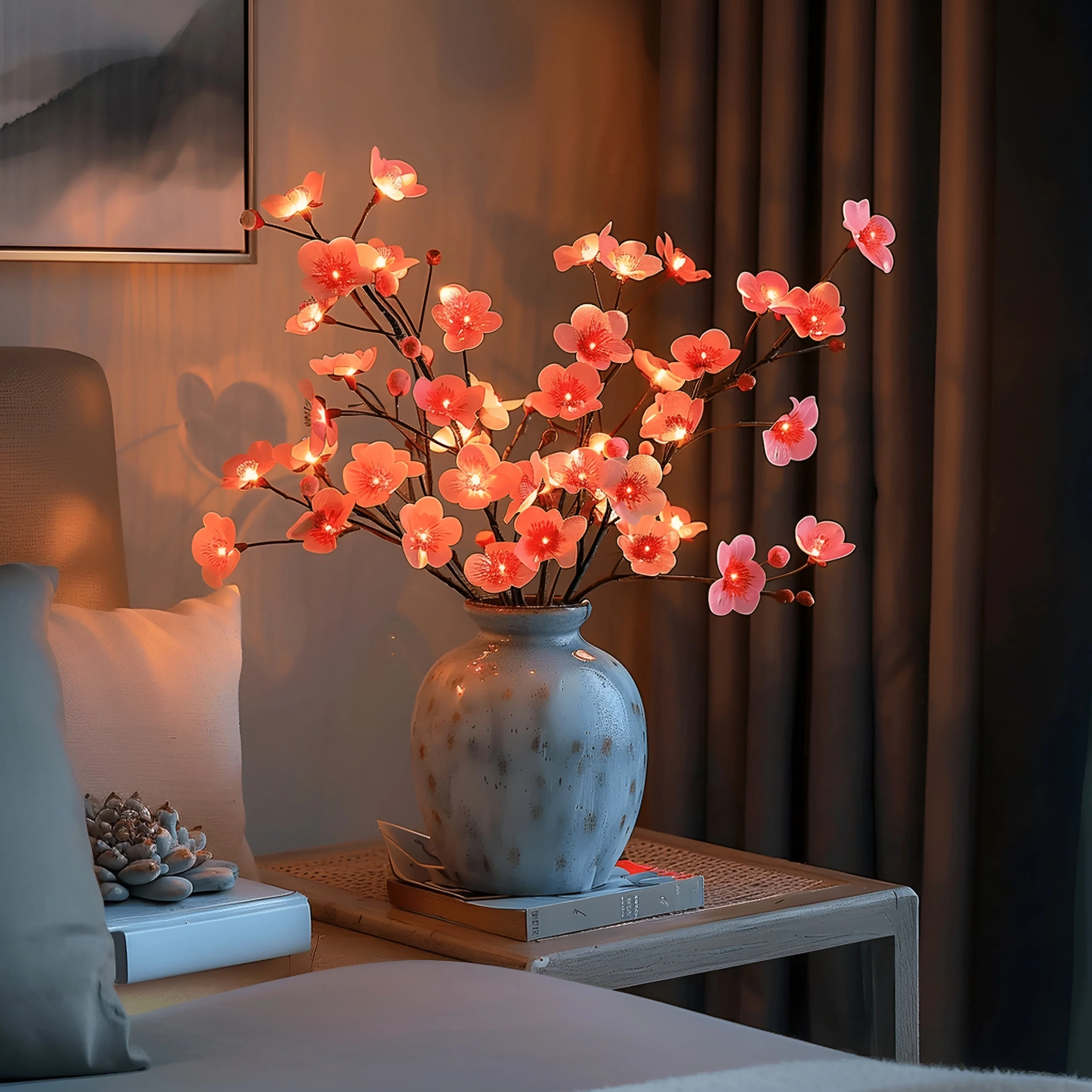 EverLeaf Light – Natuurlijke Olijftak LED Lamp voor Sfeervolle Verlichting - Afbeelding 2
