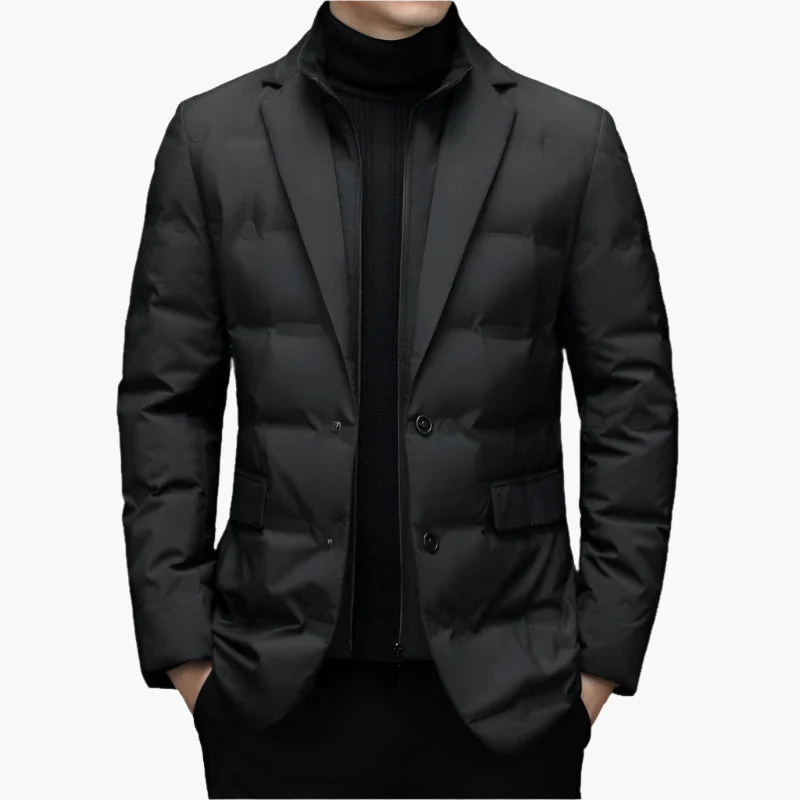 Gevoerde Slim Fit Herenblazer – Winterstijl met Comfort