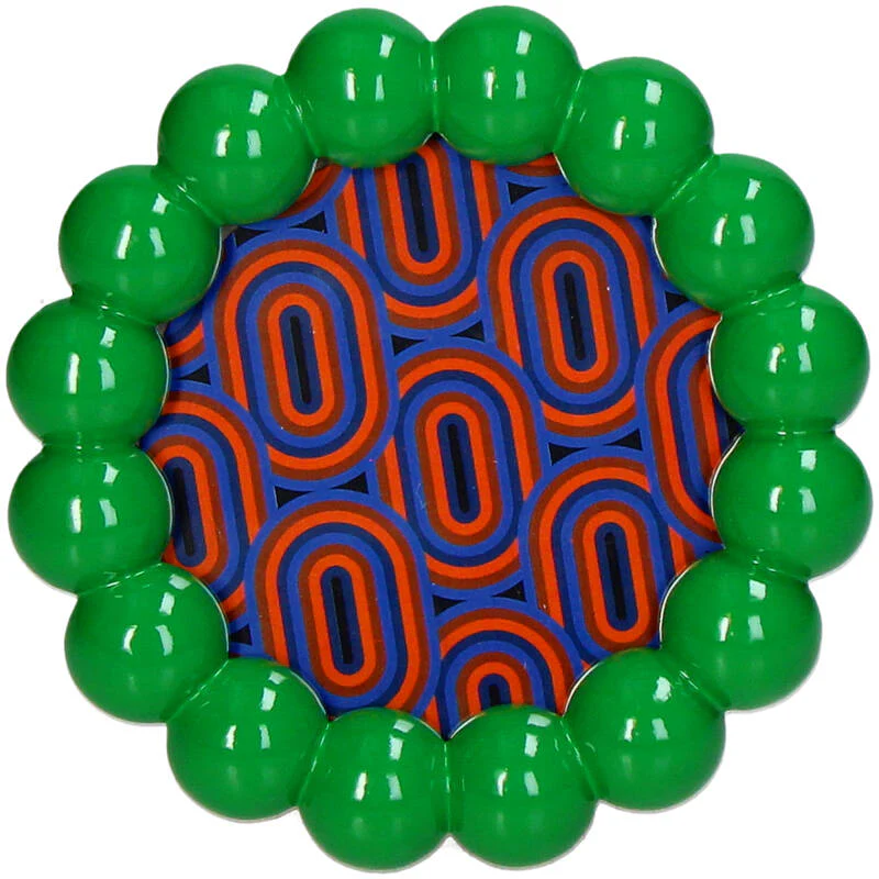 Fotolijst kralen Polyresin Groen 10x10cm Fotolijst kralen Polyresin Groen 10x10cm