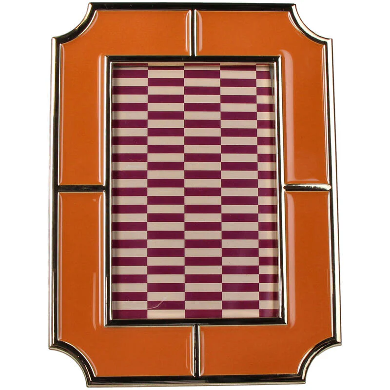 Fotolijst zinklegering Oranje 10x15cm Fotolijst zinklegering Oranje 10x15cm