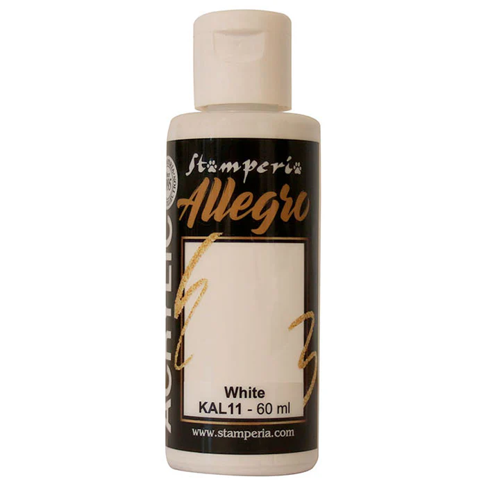 Stamperia Allegro Acrylverf blanco 60 ml