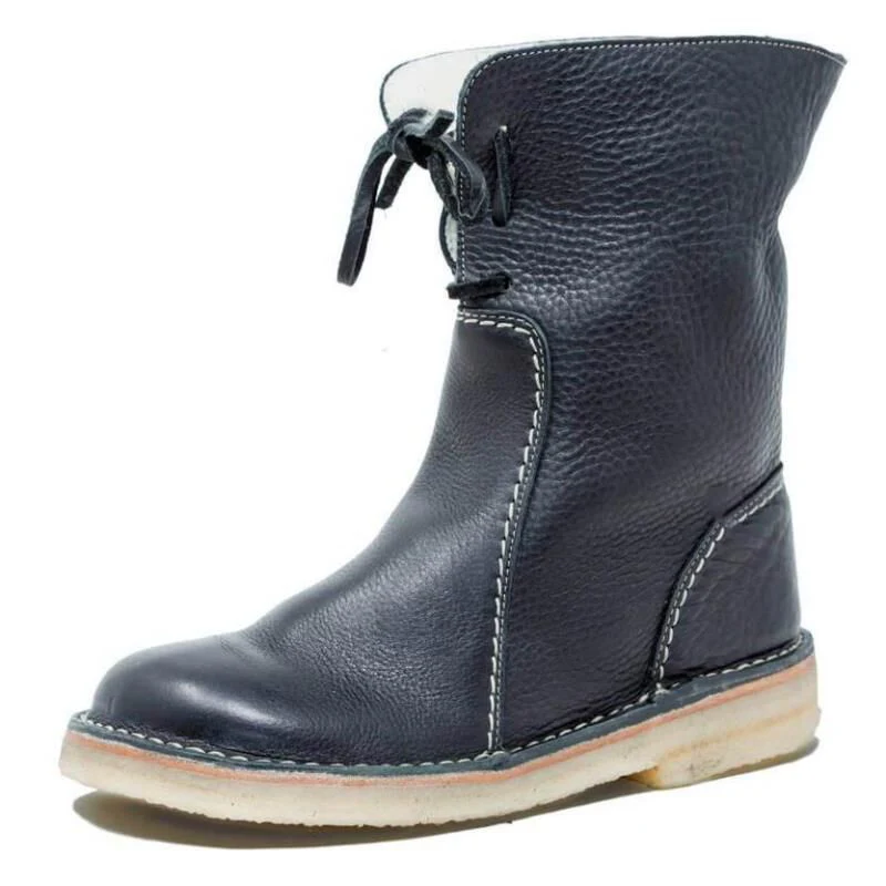 Leren antislip waterdichte bruine winterlaarzen