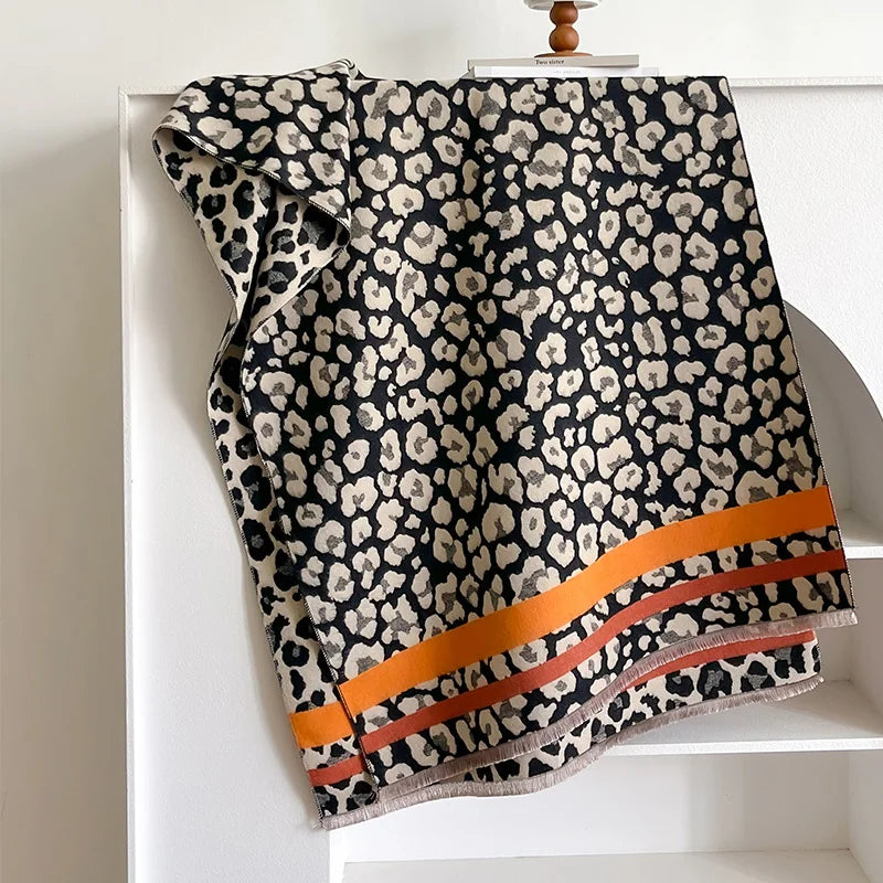 Dames Winter Sjaal Dubbelzijdig met Zachte Warmte en Comfort - Afbeelding 2