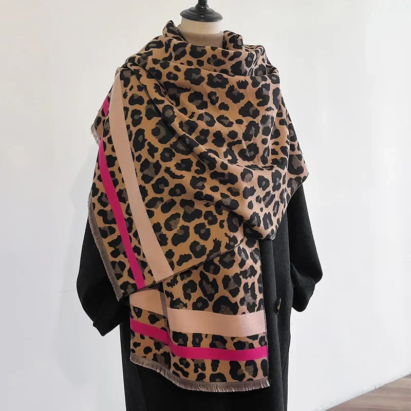 Dames Winter Sjaal Dubbelzijdig met Zachte Warmte en Comfort - Afbeelding 3