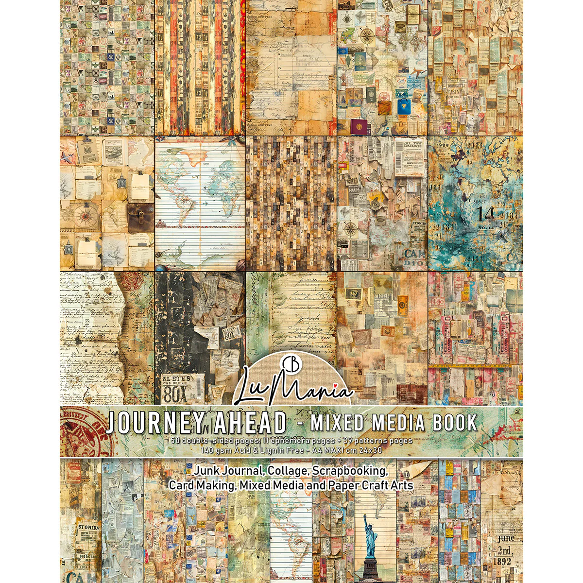 Ciao Bella – Journey ahead craftmix A4 maxi mixed media book