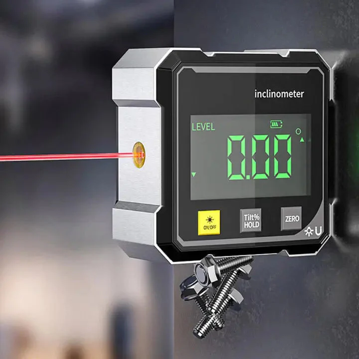 Precisie Hoekmeter HoekPro – Magnetische Digitale Laserwaterpas