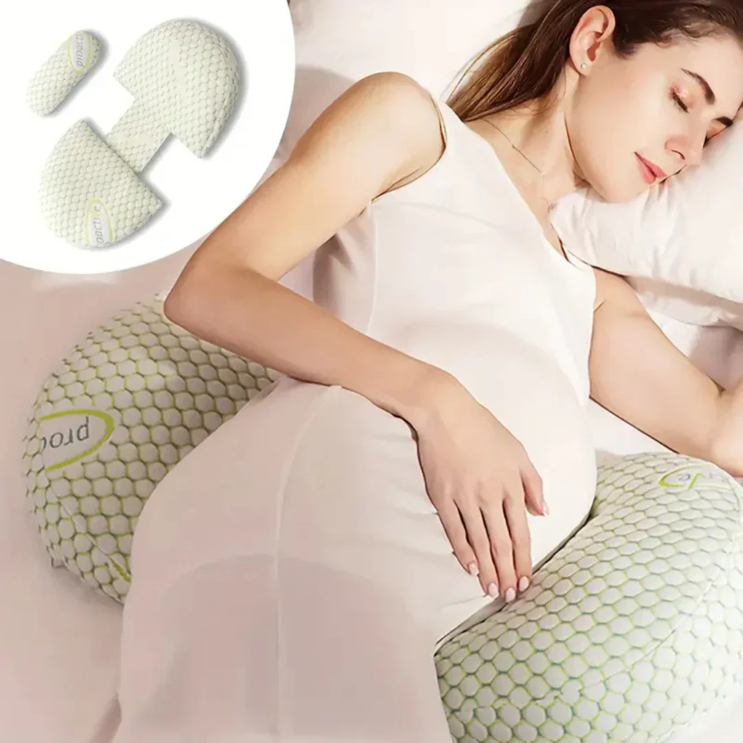 MaternaEase Zwangerschapskussen – Ergonomisch Ondersteuningskussen voor Mama & Baby