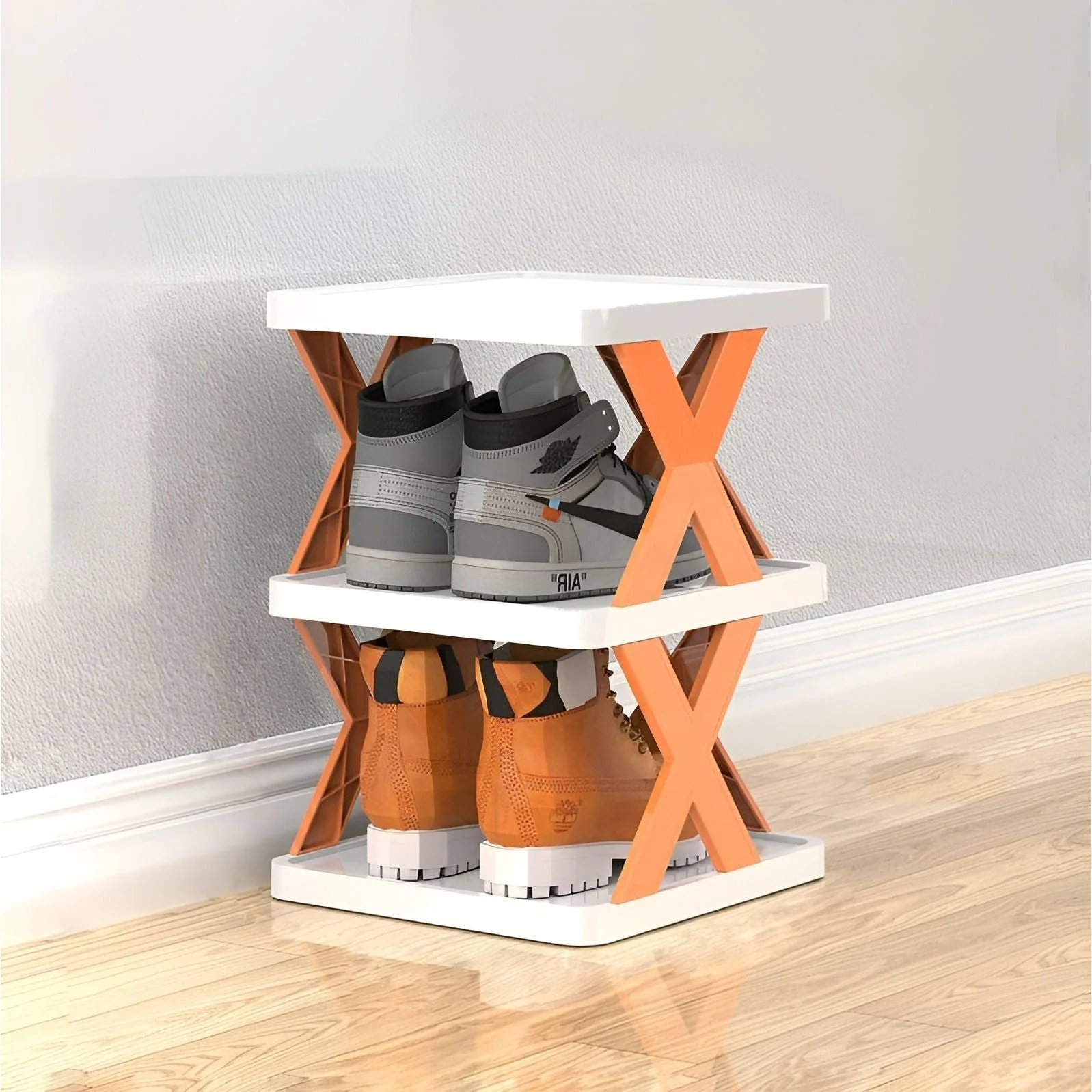 FlexiStack Schoenenrek – Opvouwbare Meervoudige Schoenenorganizer voor Kleine Ruimtes