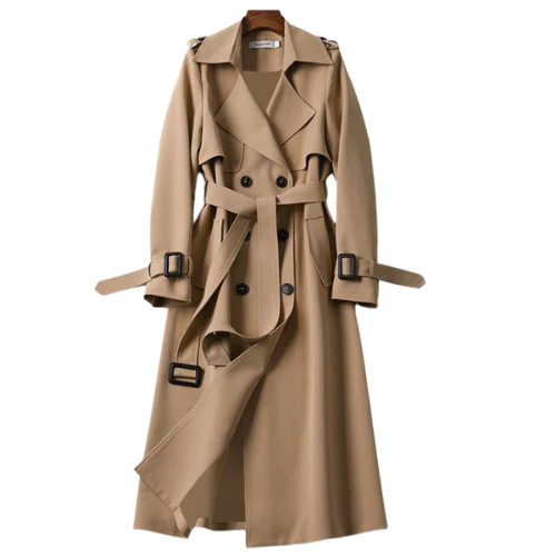 Aurora stijlvolle dames wintermantel – Dubbelzijdige trenchcoat, warm en comfortabel – Perfect voor winter en herfst