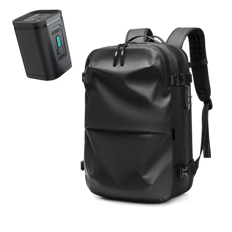 Packlite Slim – Waterdichte compressie rugzak met USB-aansluiting voor handbagage