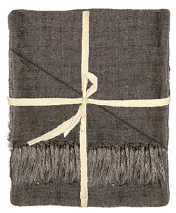 Linnen plaid bruin