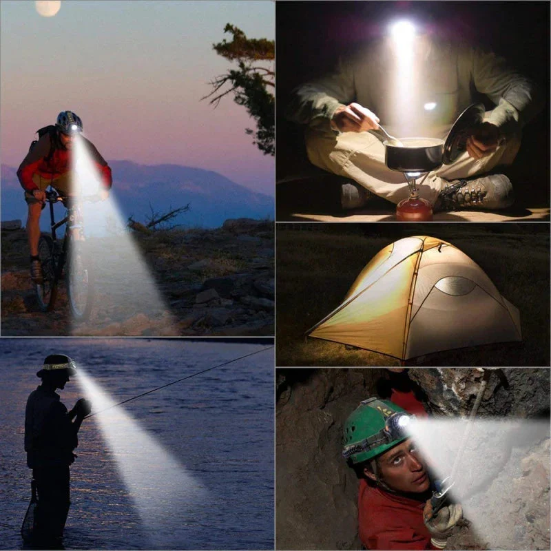 NightBeam Pro Hoofdlamp – Krachtige Oplaadbare LED Koplamp met Zoom en Waterdicht Design - Afbeelding 2