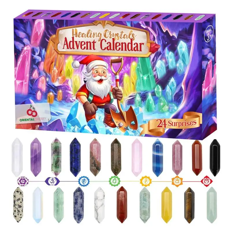 Kristallen Adventskalender – 24-delige kerstkalender met edelstenen 2025