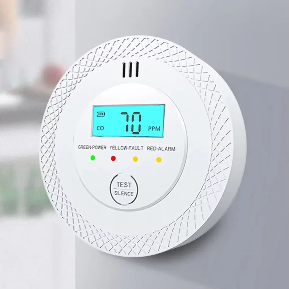 VeiligWoon CO- en Rookmelder – Draadloos met LCD Scherm en Alarm