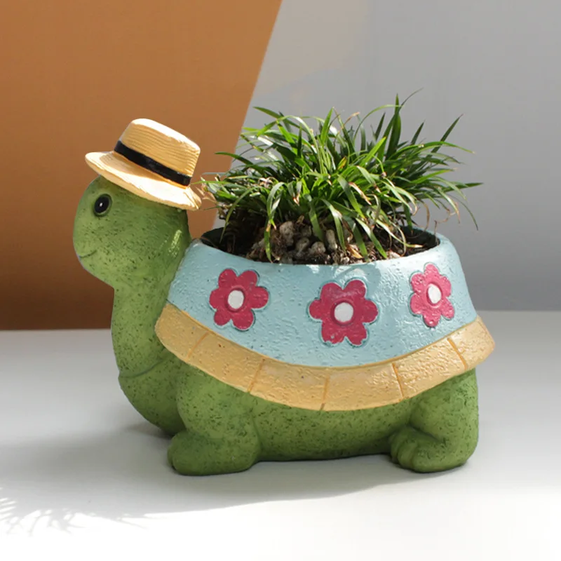 Schattige Schildpad Tuinplantenpot – TurtleBloom