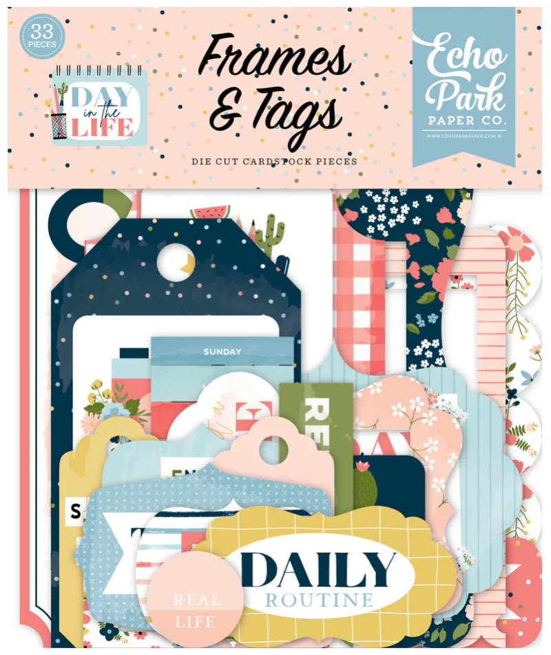 Echo Park –  Frames & Tags- Die Cuts