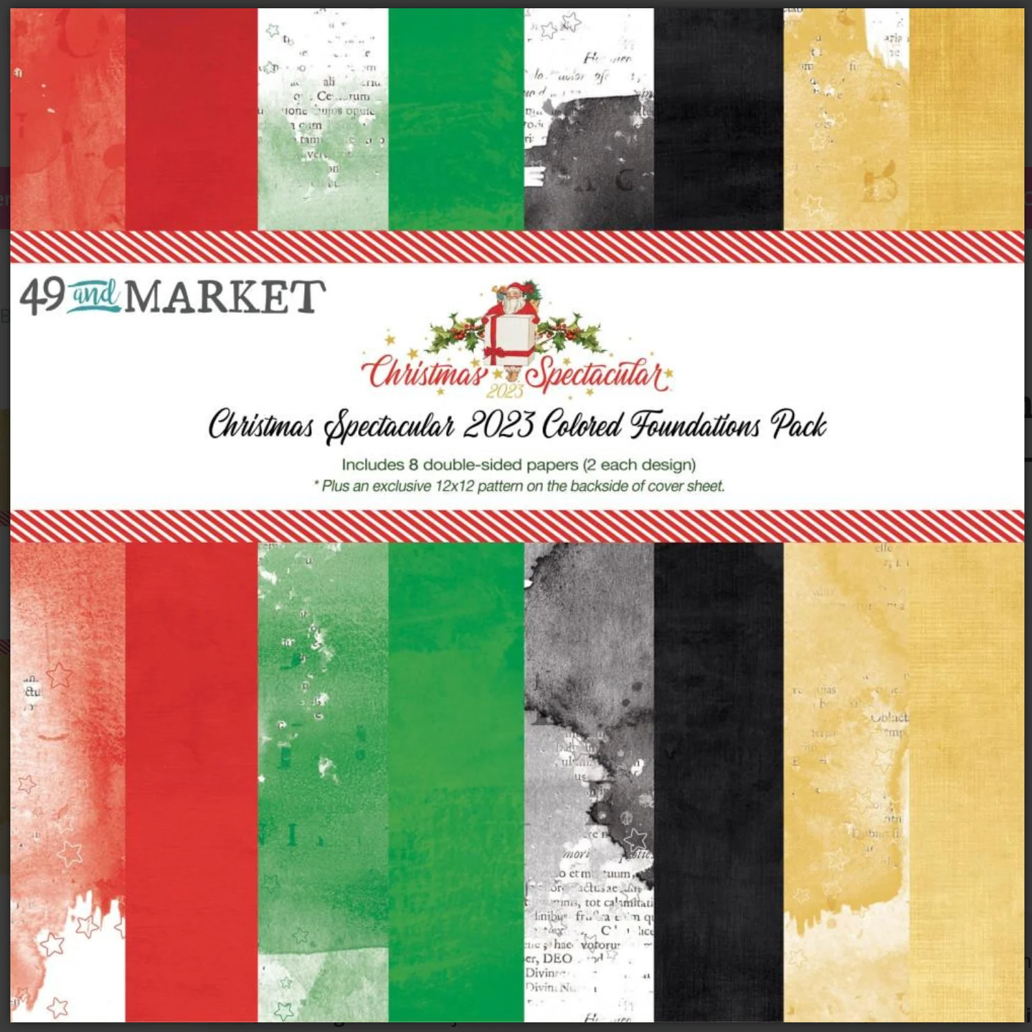 49 and Market – Collection Pack – Christmas Spectacular 2023 Colored Foundations Pack