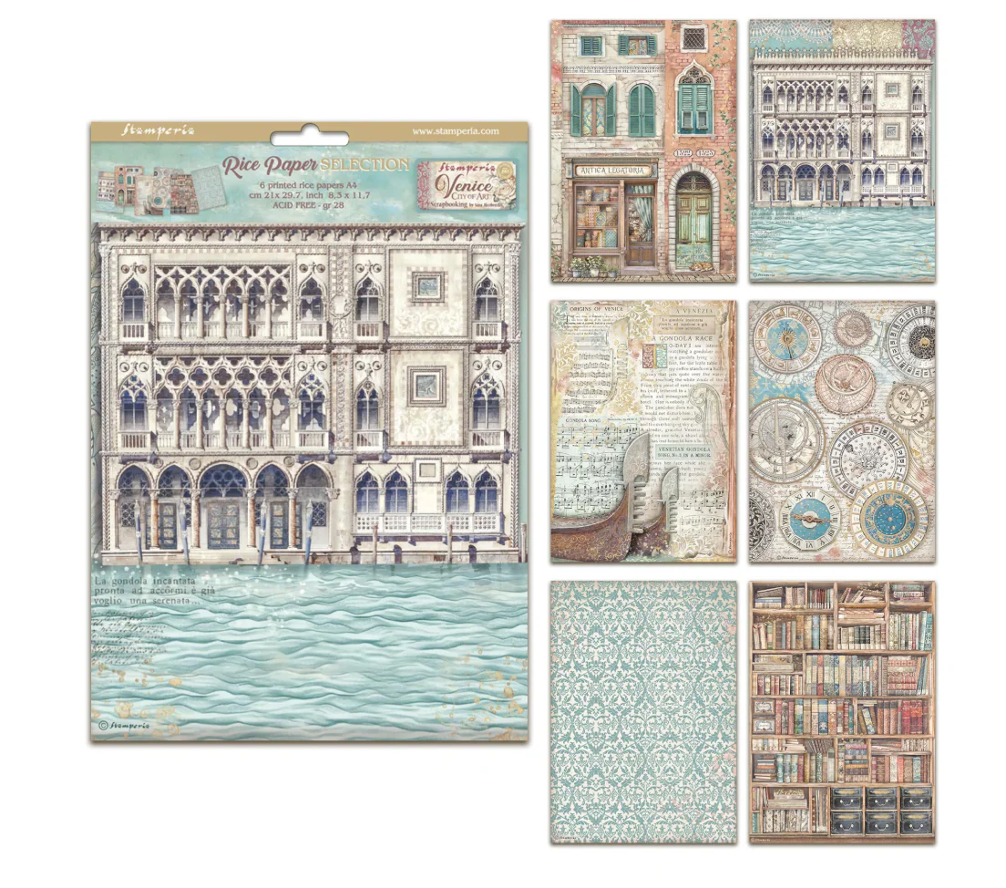 Stamperia – Rice Paper Selection – Venice Stamperia – Rice Paper Selection – Venice