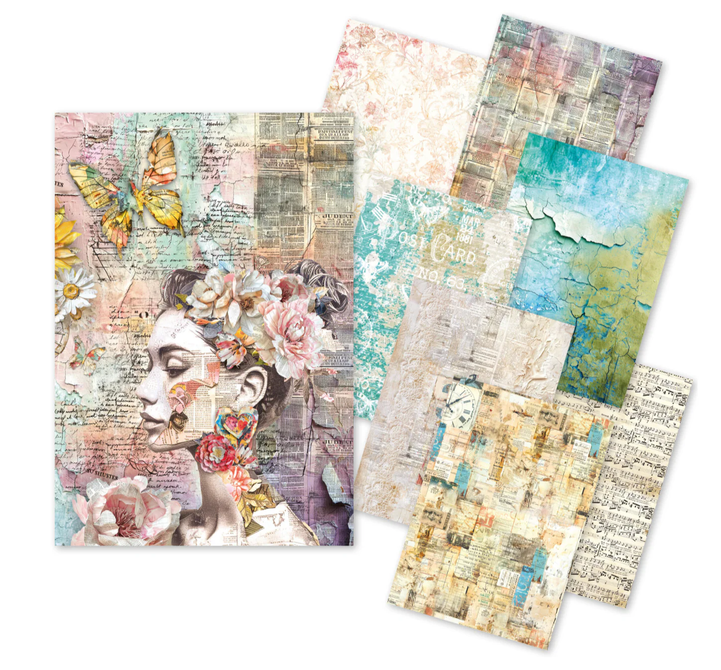 Ciao Bella – The Sound of Spring craftmix A5 paper pack (8 pcs)