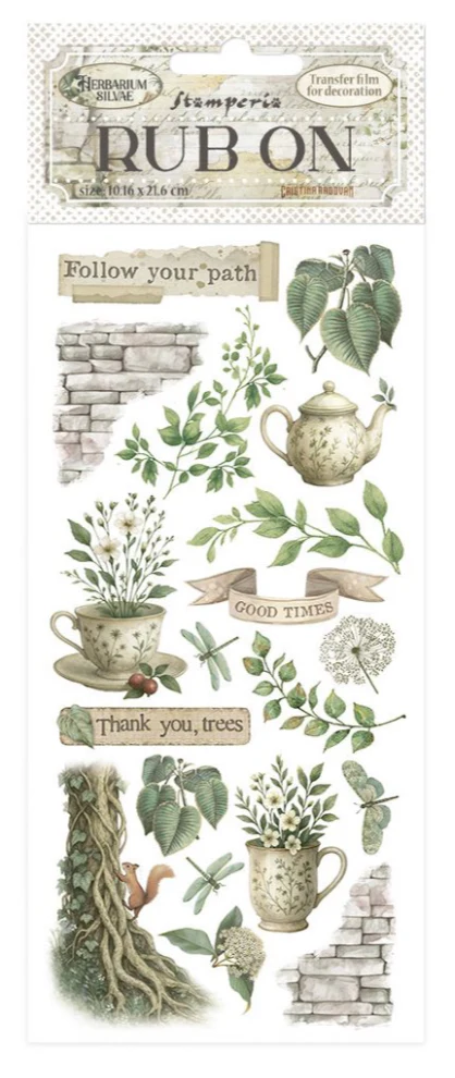 Stamperia – Herbarium Silvae – Diverse rub-on motieven Stamperia – Herbarium Silvae – Diverse rub-on motieven