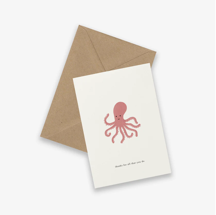 Kaart Octopus (thanks for all that you do) Kaart Octopus (thanks for all that you do)