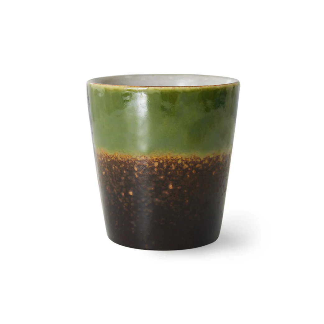 70’S Keramiek Koffie Mok Algae