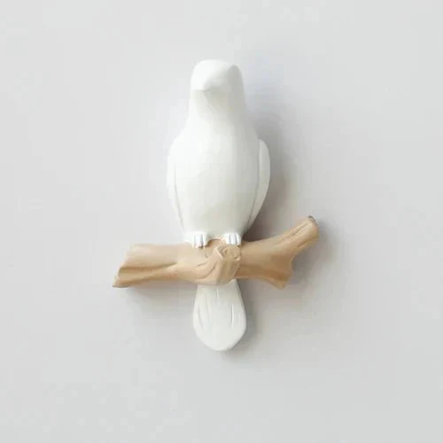 Vogellijn Houten Kapstok met Decoratief Vogelontwerp voor Wand