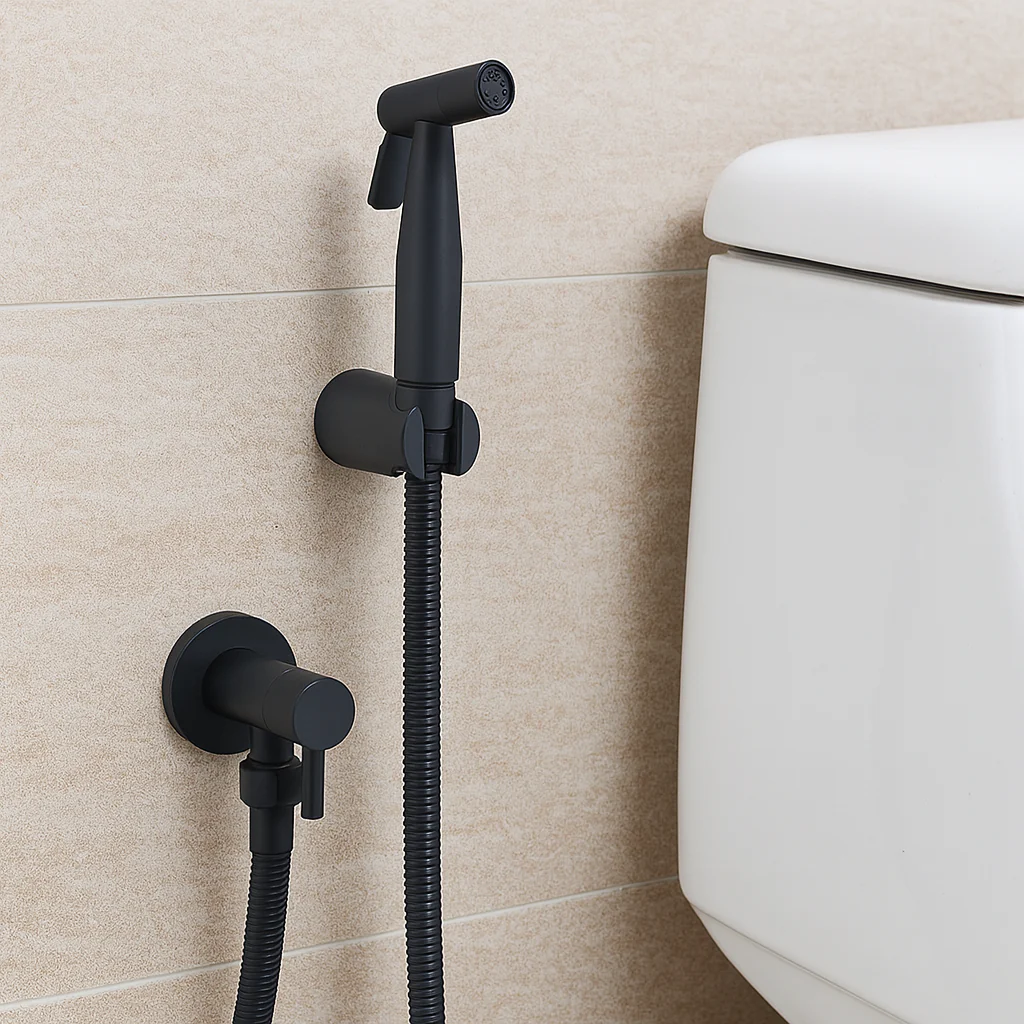 RVS Bidetsproeier AquaNova – Hygiënische Douche WC Spray met Wandhouder